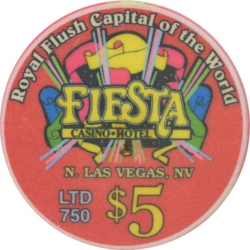 Fiesta Casino North Las Vegas Nevada $5 April Fools Day Chip 1999