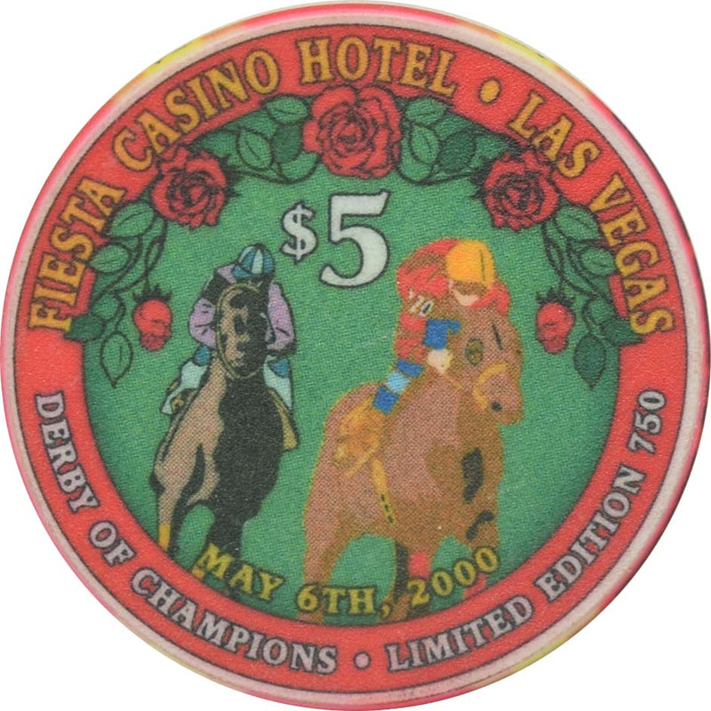 Fiesta Casino North Las Vegas Nevada $5 Derby of Champions Chip 2000