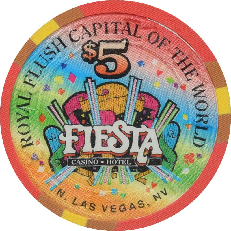 Fiesta Casino North Las Vegas Nevada $5 Happy Groundhog Day Chip 1998