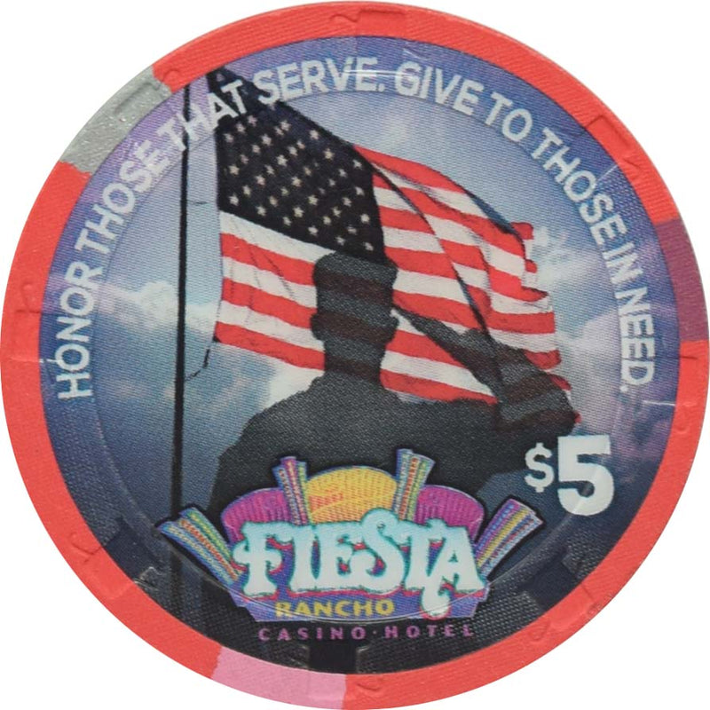 Fiesta Casino North Las Vegas Nevada $5 Month Of Honor Chip 2015