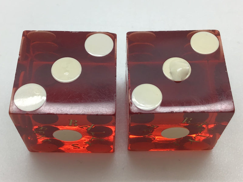 Bally's Casino Reno Nevada Red Dice Pair