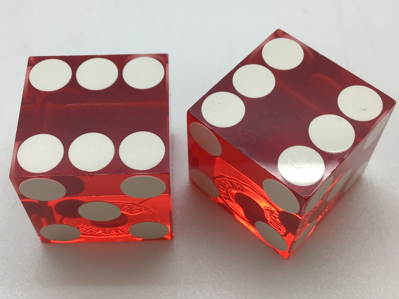 Cal Neva Reno Nevada Red Dice Pair