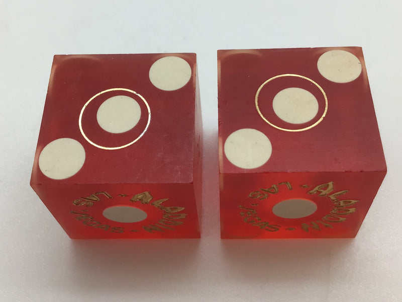 Aladdin Hotel Las Vegas Casino Dice Pair Collectible Vintage