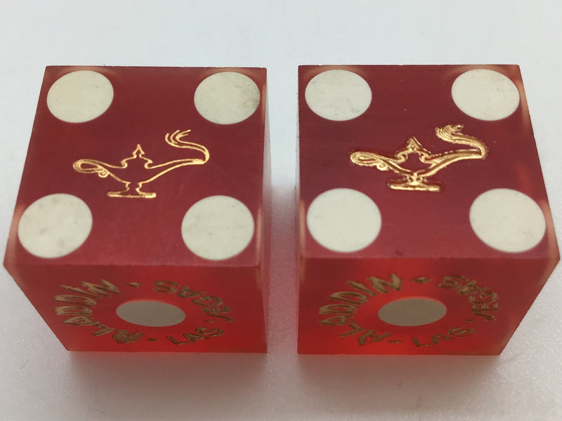 Aladdin Hotel Las Vegas Casino Dice Pair Collectible Vintage