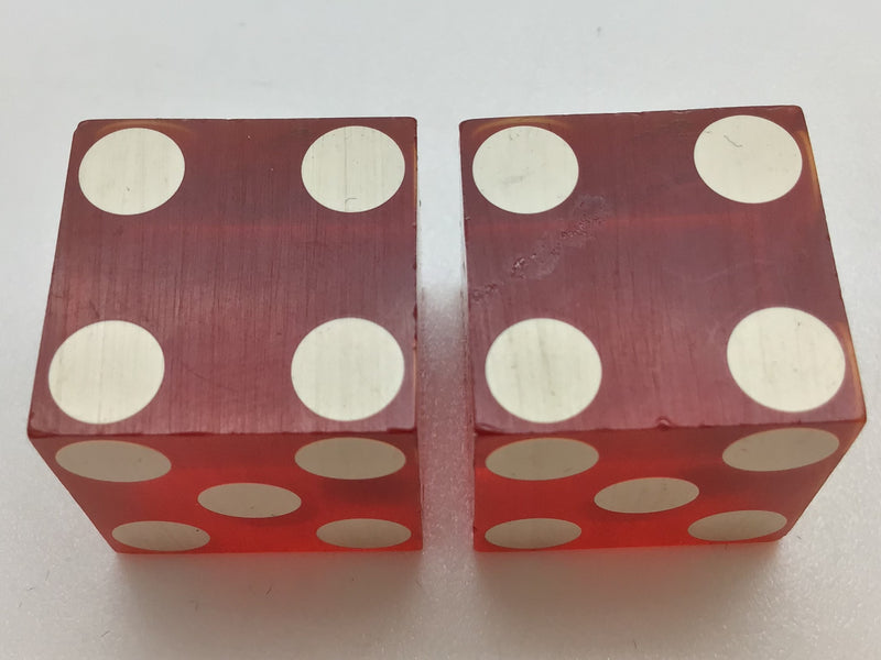 Binion's Horseshoe Club Las Vegas Red Dice Pair