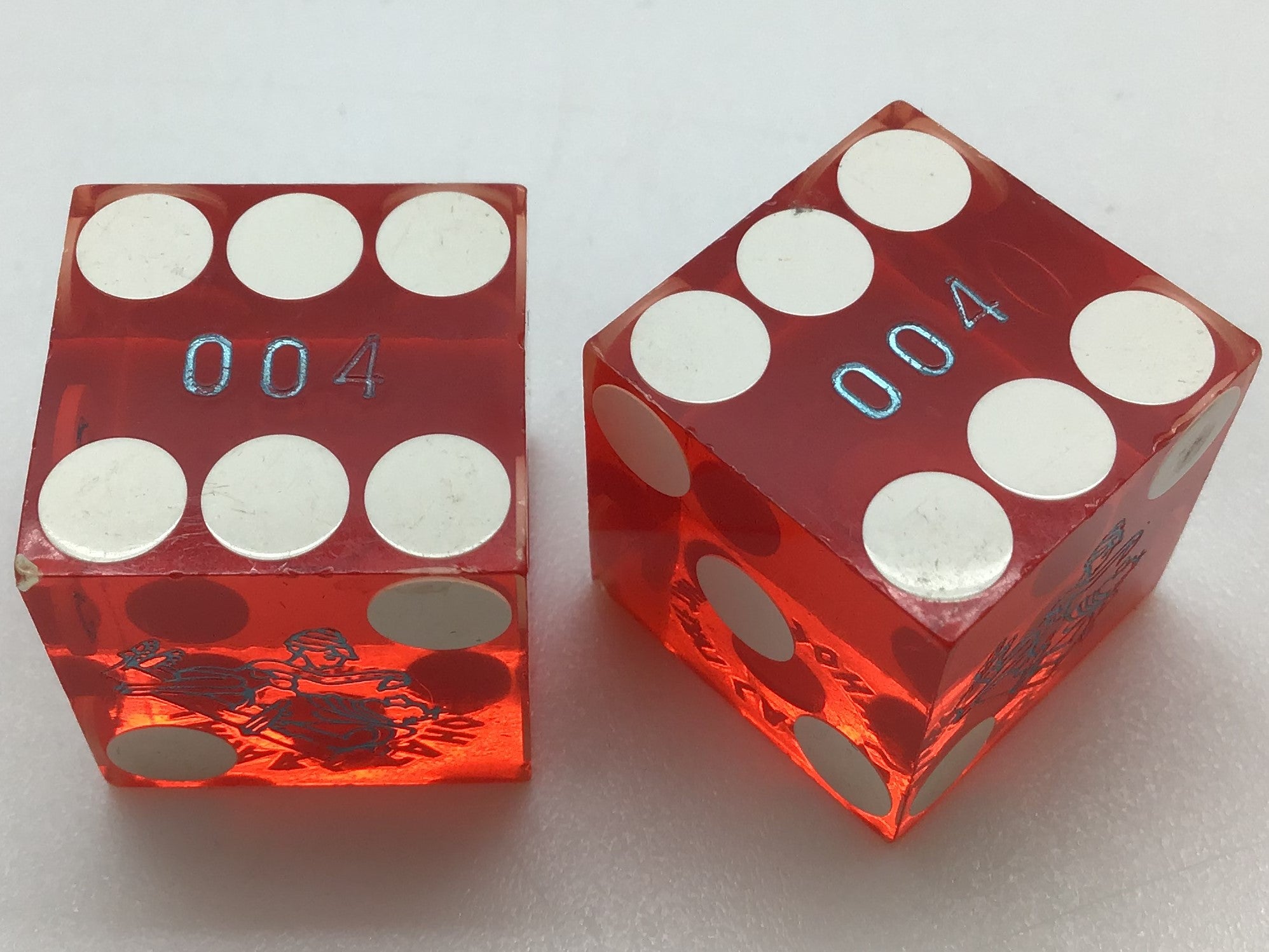 Caesars Tahoe Lake Tahoe Nevada Red Dice Pair Matching Numbers