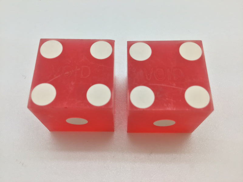 Alton Belle Riverboat Casino Dice Pair Red Alton, Illinois