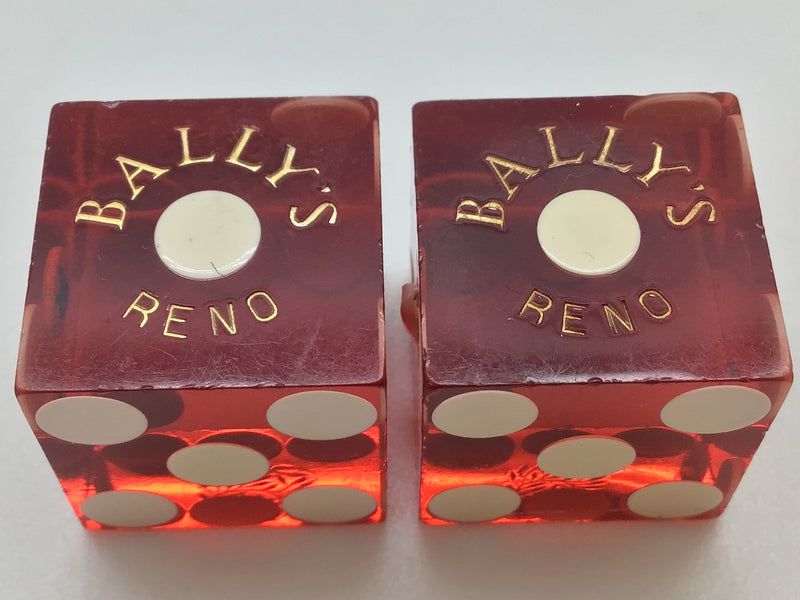 Bally's Casino Reno Nevada Red Dice Pair