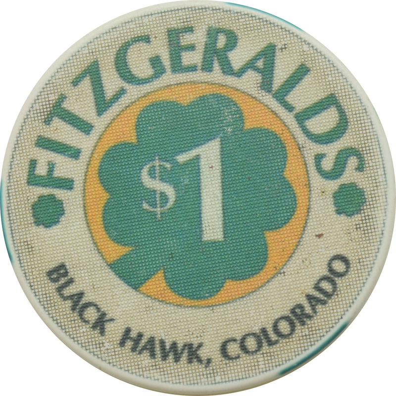 Fitzgeralds Casino Black Hawk Colorado $1 Chip