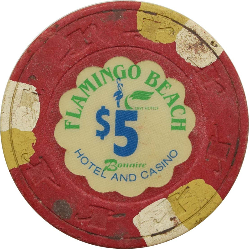 Flamingo Beach Casino Kralendijk Bonaire $5 Chip