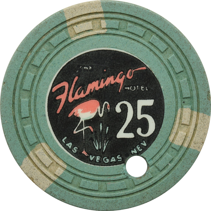 Flamingo Casino Las Vegas Nevada $25 Cancelled Chip 1954