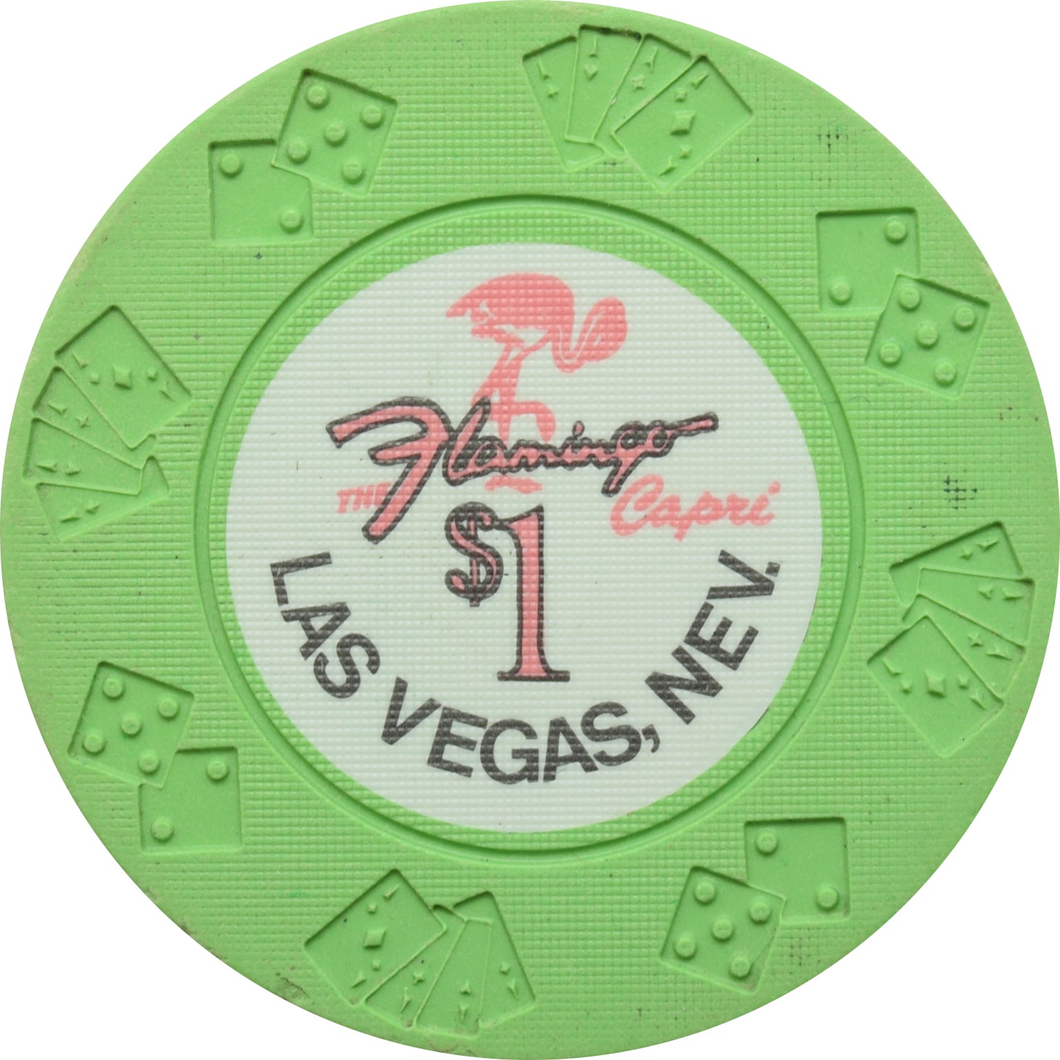 Flamingo Capri Casino Las Vegas Nevada $1 Chip 1973