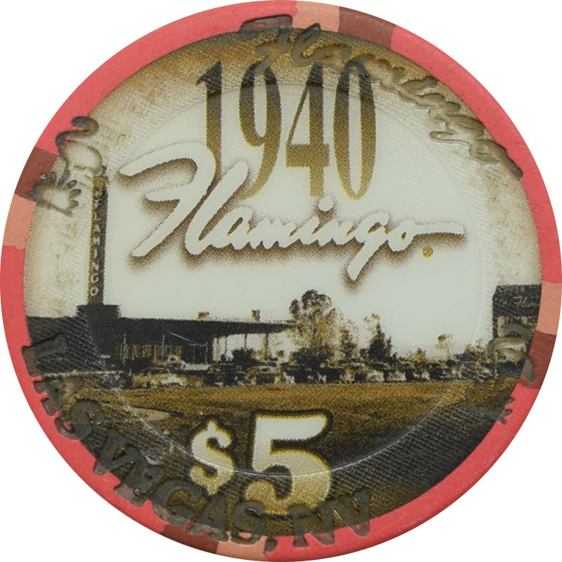 Flamingo Casino Las Vegas Nevada 1940 Decade $5 Chip 2003