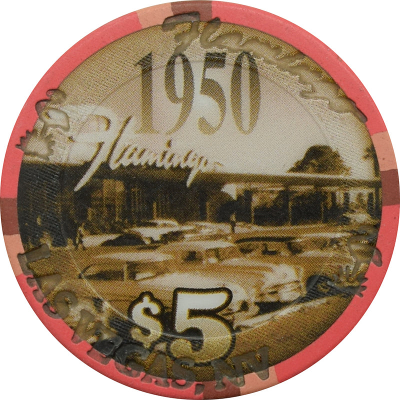 Flamingo Casino Las Vegas Nevada 1950 Decade $5 Chip 2003