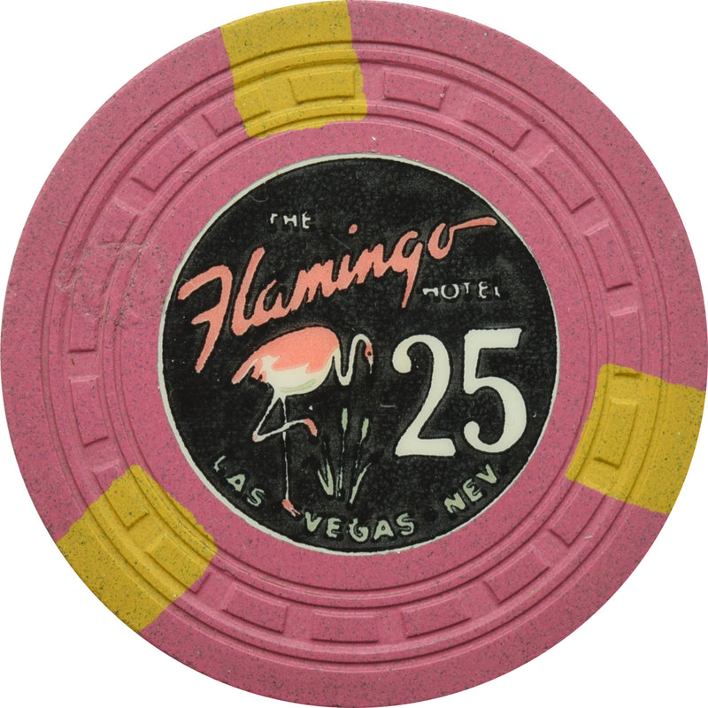 Flamingo Casino Las Vegas Nevada $25 Repaired Chip 1948