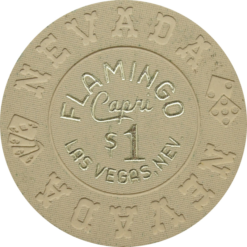 Flamingo Capri Casino Las Vegas Nevada $1 Chip 1970s