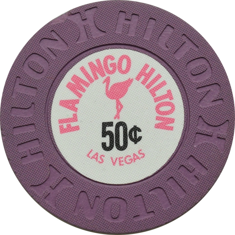 Flamingo Hilton Casino Las Vegas Nevada 50 Cent Chip 1976