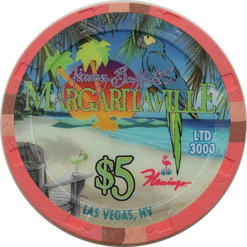 Flamingo Margaritaville Casino Las Vegas Nevada $5 Chip 2007