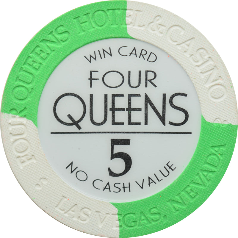 Four Queens Casino Las Vegas Nevada $5 NCV Win Card Chip 2001