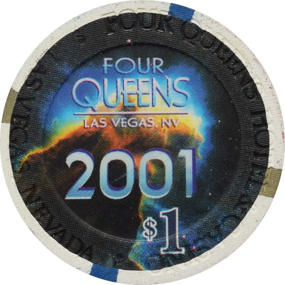 Four Queens Casino Las Vegas Nevada $1 Chip The Real Millennium 2000