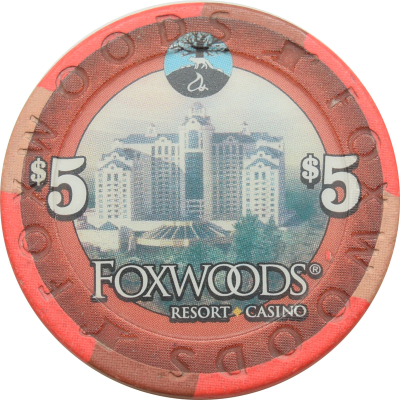 Foxwoods Casino Ledyard Connecticut $5 Chip