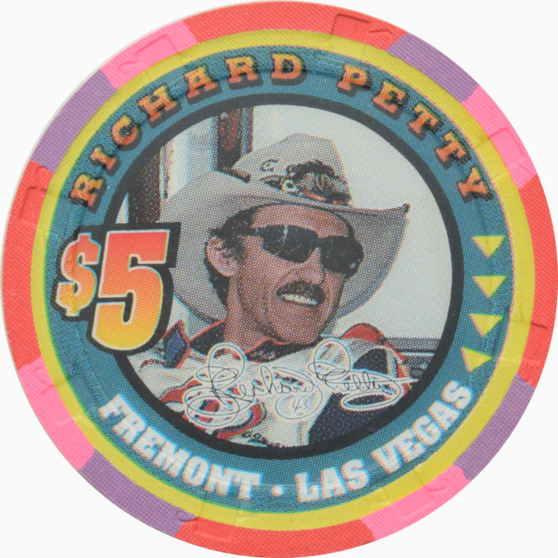 Fremont Casino Las Vegas Nevada $5 Richard Petty Chip 2001