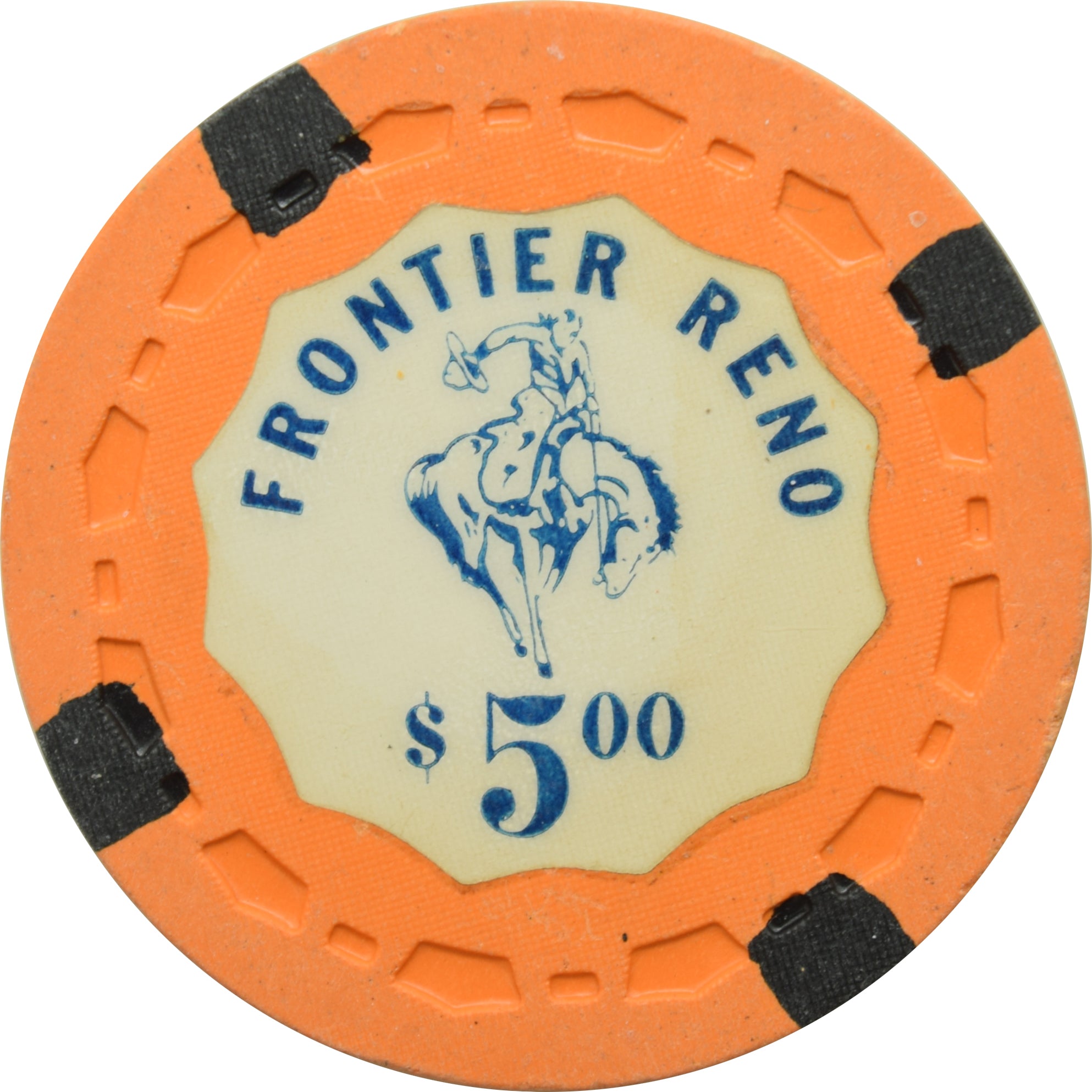 Frontier Club Casino Reno Nevada $5 Chip 1960