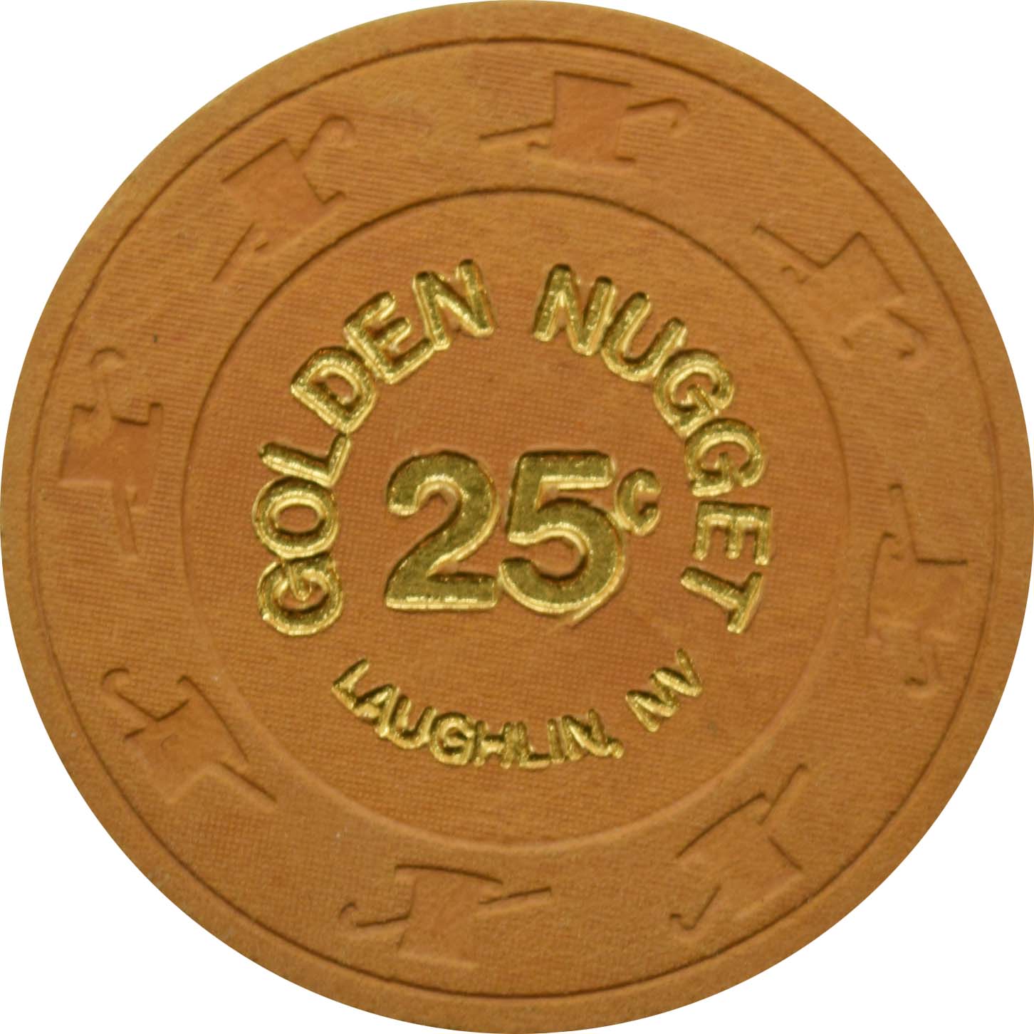 Golden Nugget Casino Laughlin Nevada 25 Cent Chip 1990