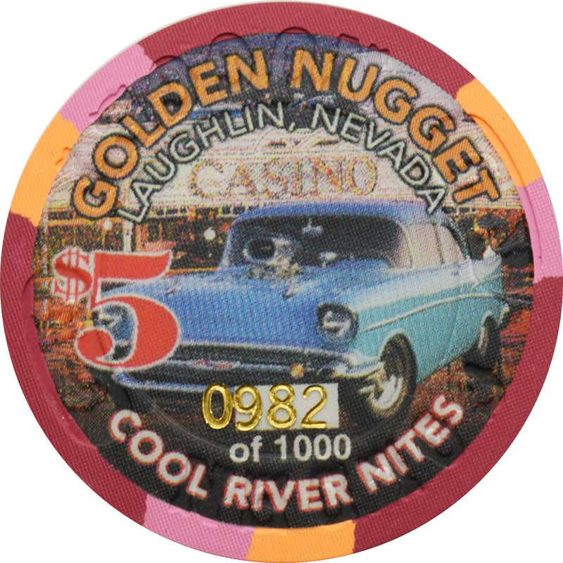 Golden Nugget Casino Laughlin Nevada $5 Chip Cool River Nights 1999