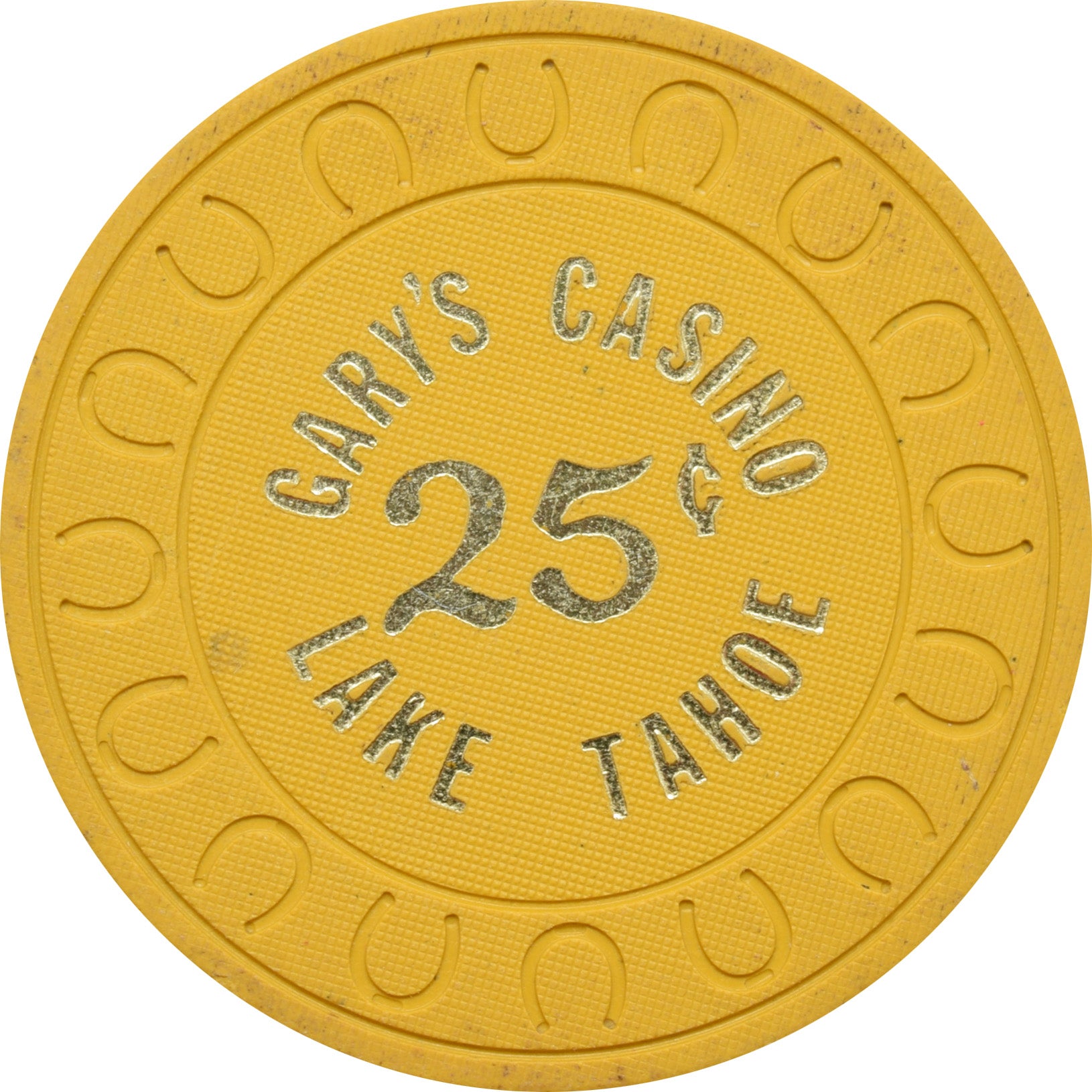 Gary's Casino Lake Tahoe Nevada 25 Cent Chip 1976