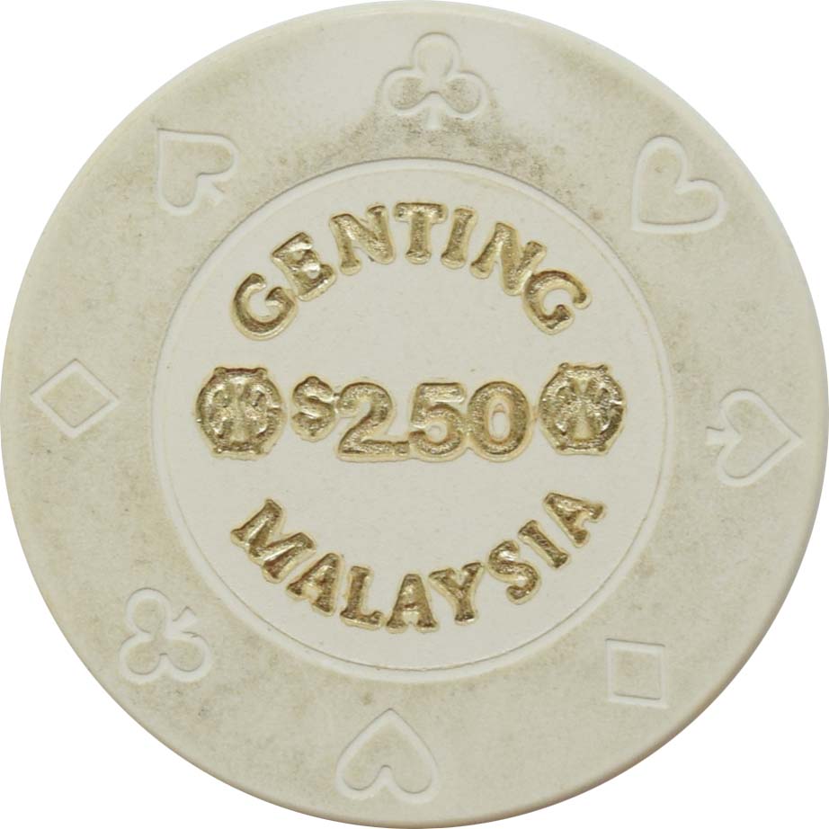 Casino de Genting $2.50 Chip Genting Highlands Malaysia