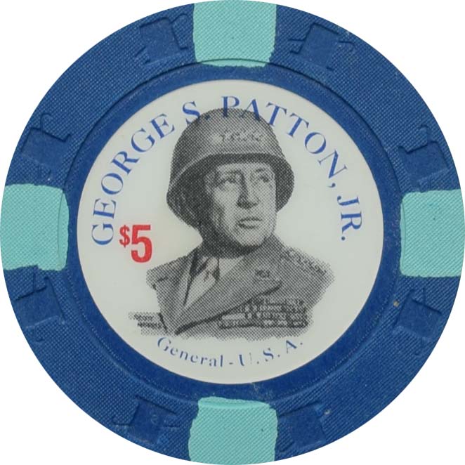 Paulson Generals $5 George S. Patton. Jr RHC Fantasy Chip