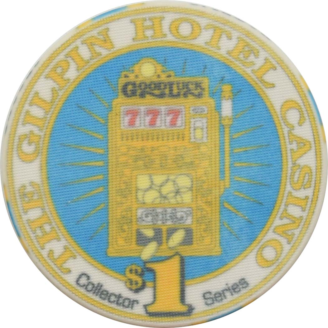 The Gilpin Casino Black Hawk Colorado $1 2nd Anniversary Chip