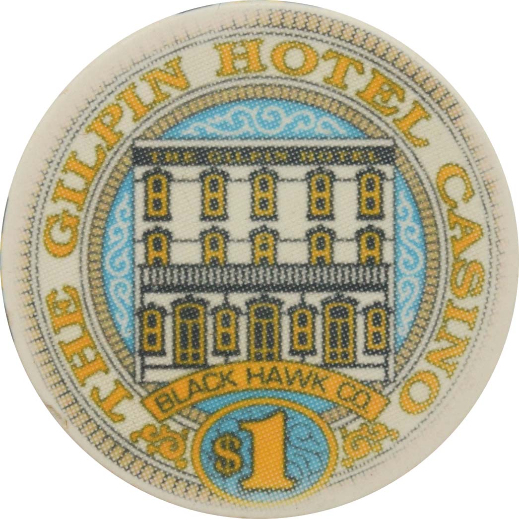 The Gilpin Casino Black Hawk Colorado $1 Chip