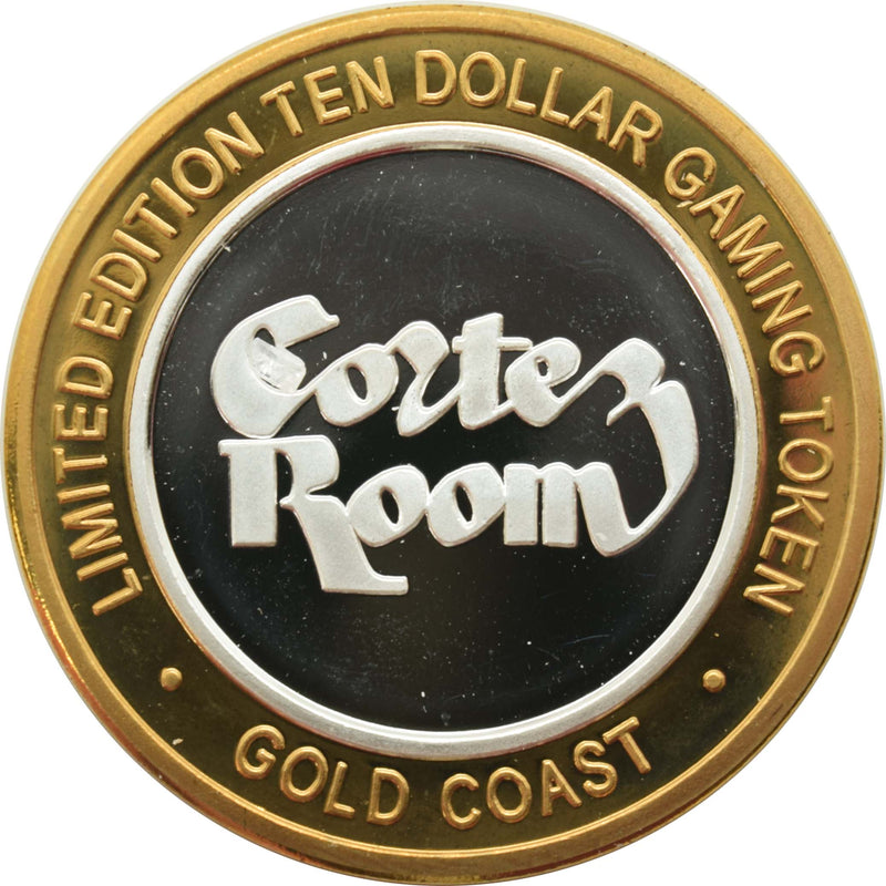 Gold Coast Casino Las Vegas "Cortez Room" $10 Silver Strike .999 Fine Silver 2004