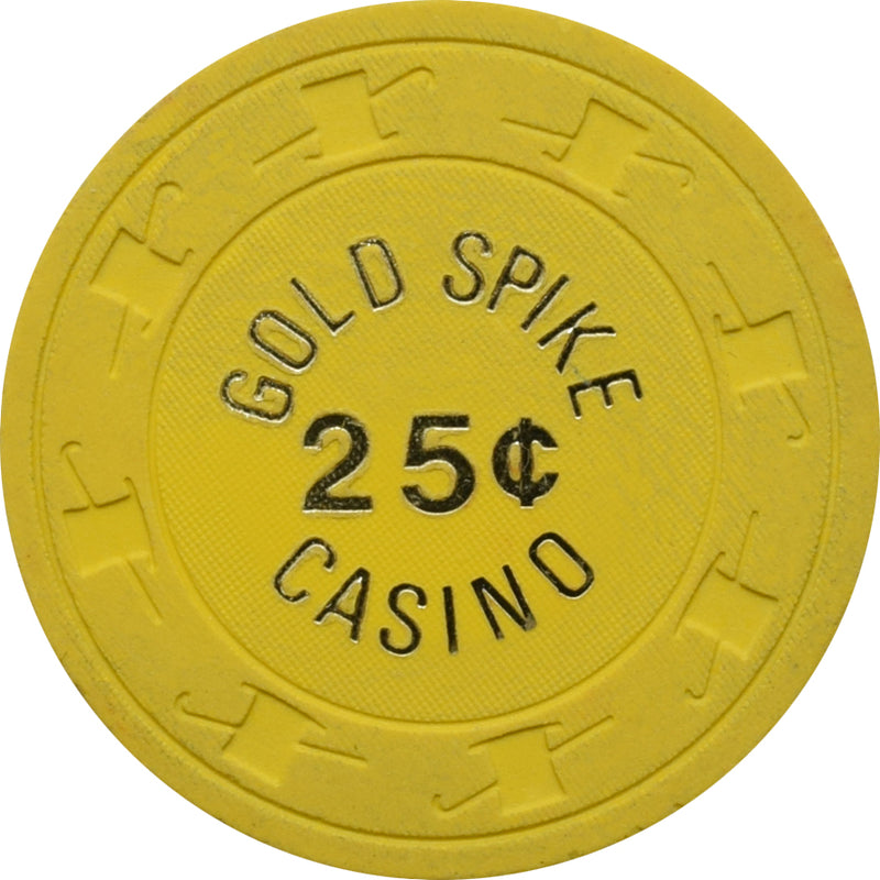 Gold Spike Casino Las Vegas Nevada 25 Cent Chip 1981