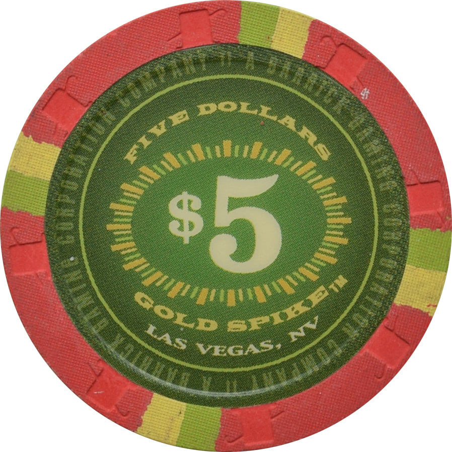 Gold Spike Casino Las Vegas Nevada $5 Chip 2004