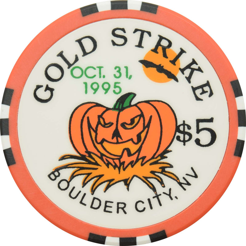 Gold Strike Inn Casino Boulder City Nevada $5 Halloween Chip 1995