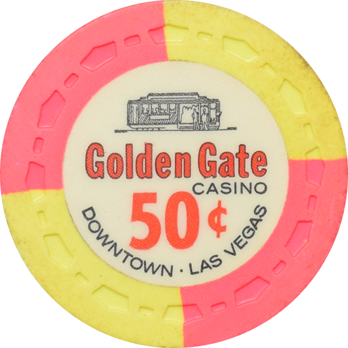 Golden Gate Casino Las Vegas Nevada 50 Cent Chip 1965