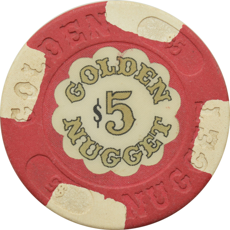 Golden Nugget Casino Atlantic City New Jersey $5 Chip