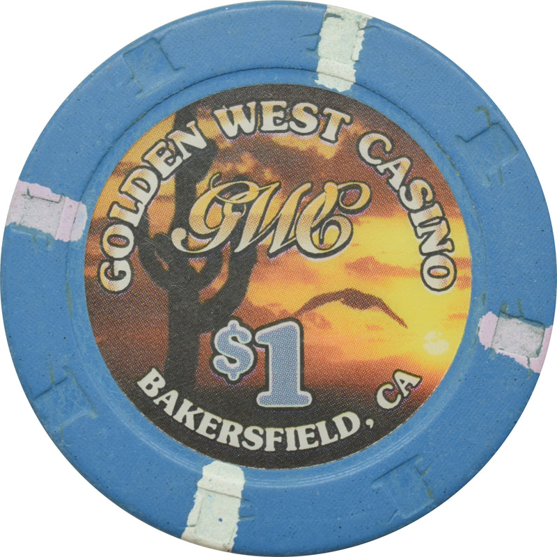 Golden West Casino Bakersfield California $1 Chip