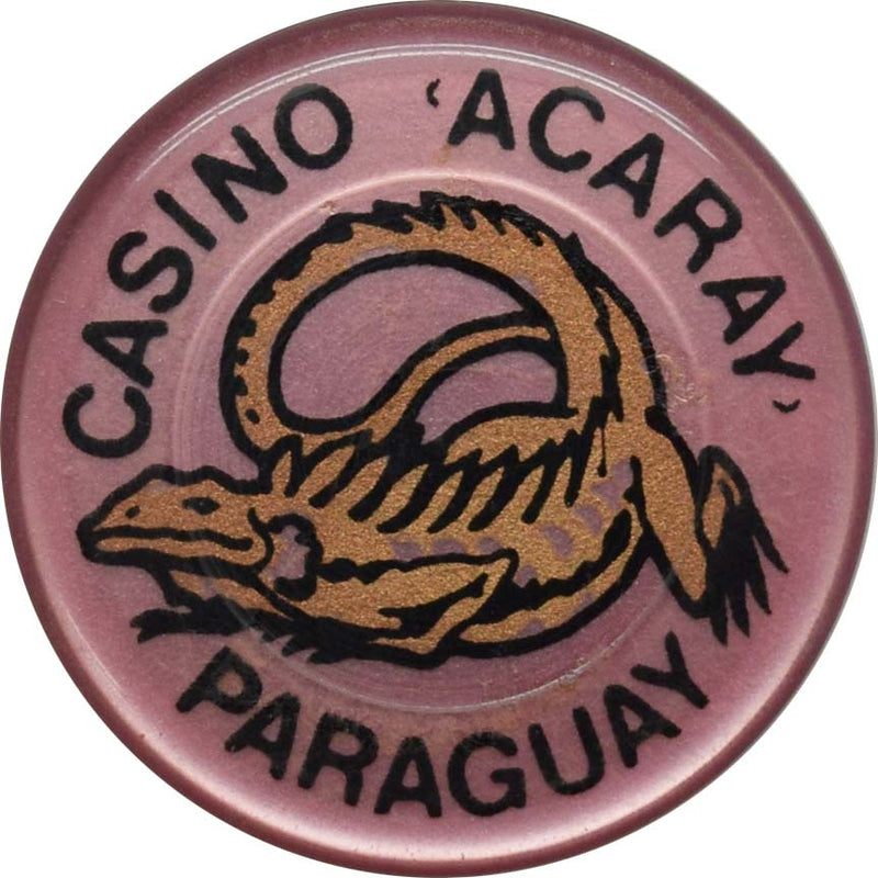 Casino Acaray Ciudad del Este Paraguay Roulette Iguana Rose Jeton Chip