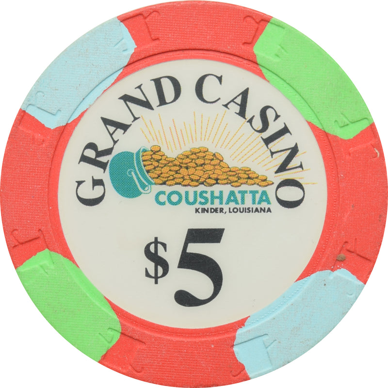 Grand Casino Coushatta Kinder LA $5 Chip