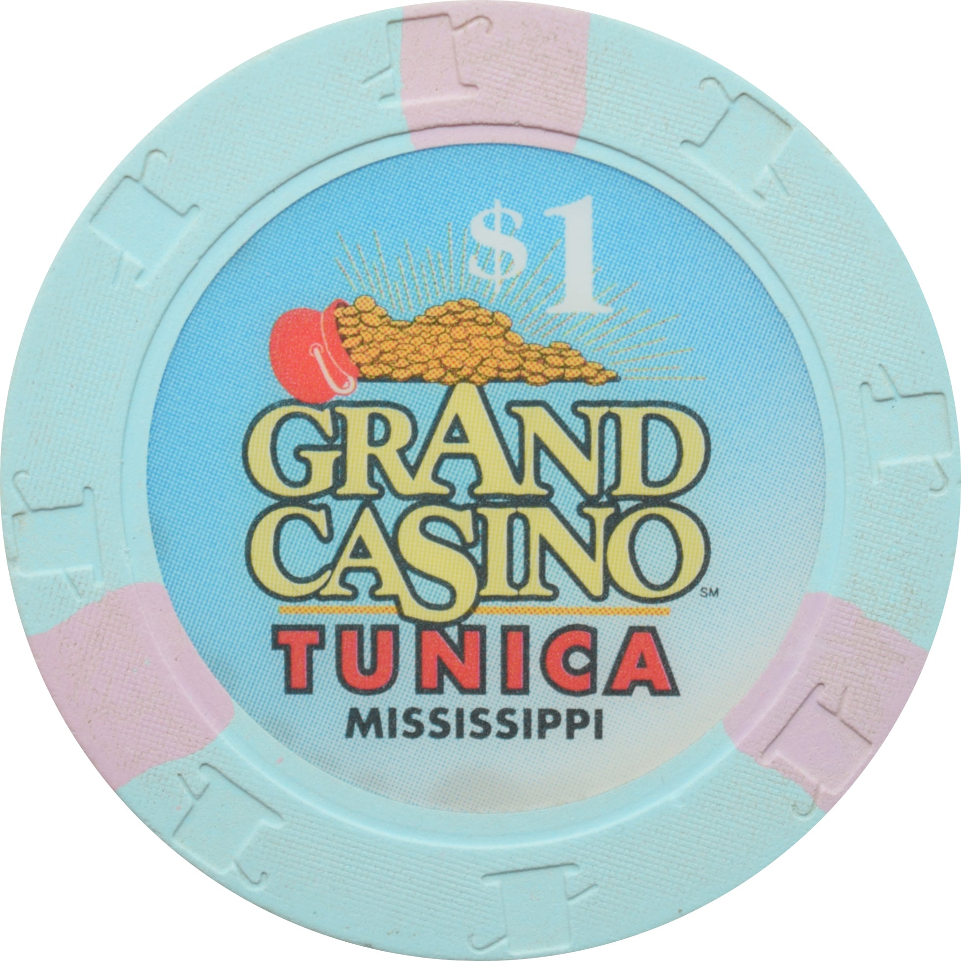 Grand Casino Tunica Mississippi $1 Chip