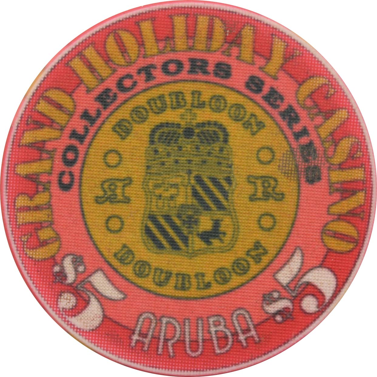 Grand Holiday Casino Palm Beach Aruba $5 Ceramic Chip