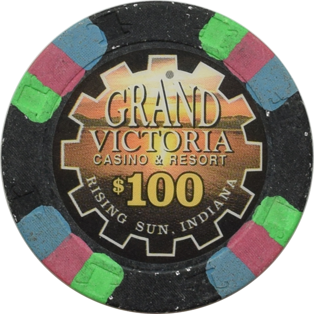 Grand Victoria Casino Rising Sun Indiana $100 Primary Chip