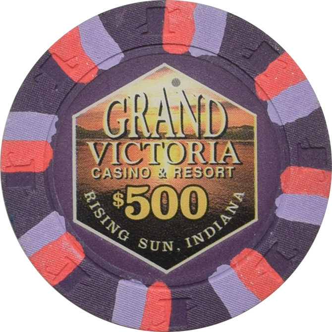 Grand Victoria Casino Rising Sun Indiana $500 Secondary Chip