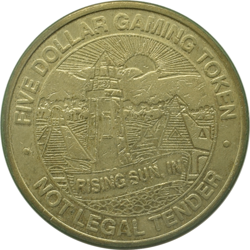 Grand Victoria Casino Rising Sun Indiana $5 Token 1996