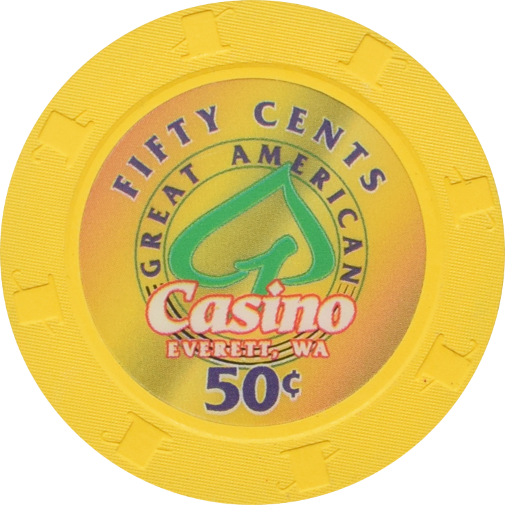 Great American Casino Everett Washington 50 Cent Chip