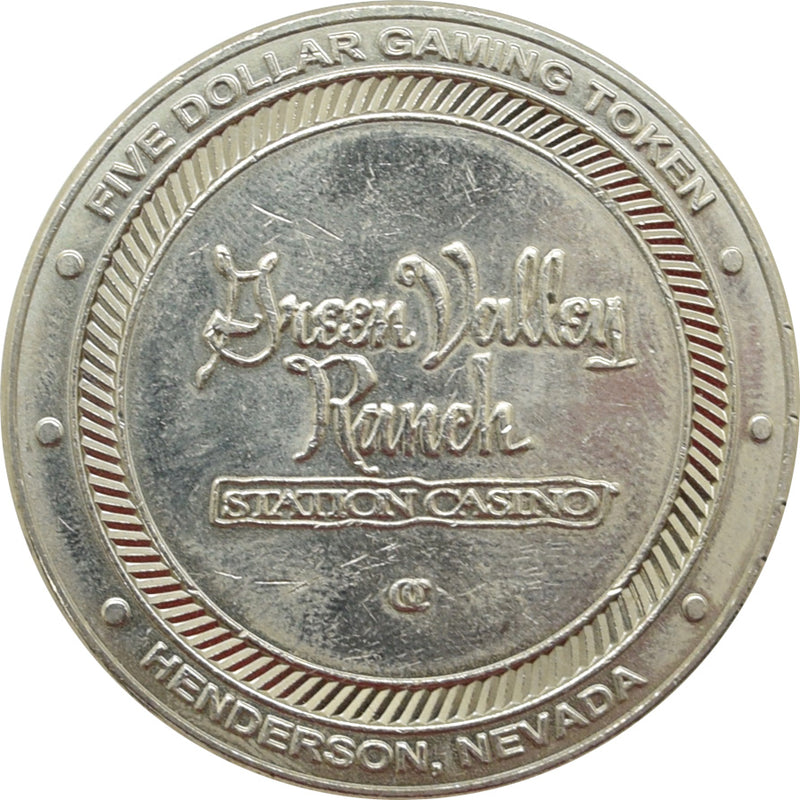 Green Valley Ranch Casino Henderson Nevada $5 Token 2002